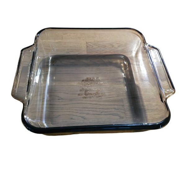 Anchor Hocking Amber Square Baking Glass 8" brown dish 2qt colorful kitchen bake - Picture 2 of 6